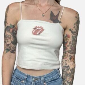 Tailgate Rolling Stones Cropped Boob Tube
With Spaghetti Straps Size Medium